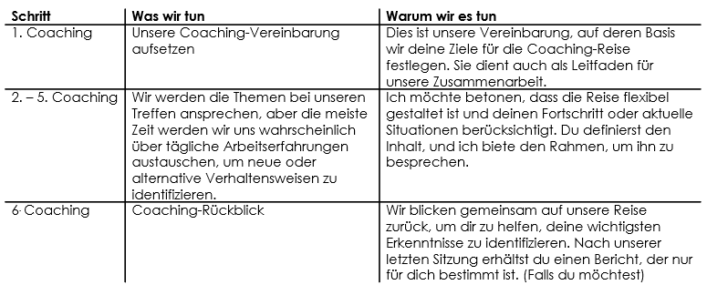 Coachingprozess